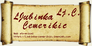 LJubinka Čemerikić vizit kartica